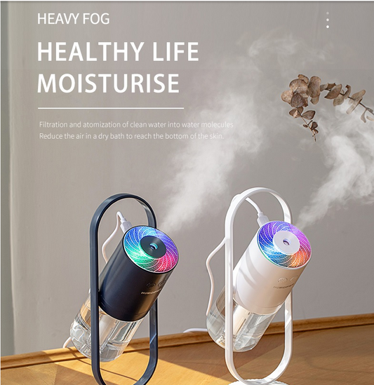 Magic Shadow: Mini USB Humidifier, Night Light, & Air Purifier (For Home, Car, Office)™