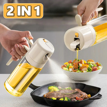 2-in-1 Oil Sprayer & Dispenser: Mist, Pour, Control™