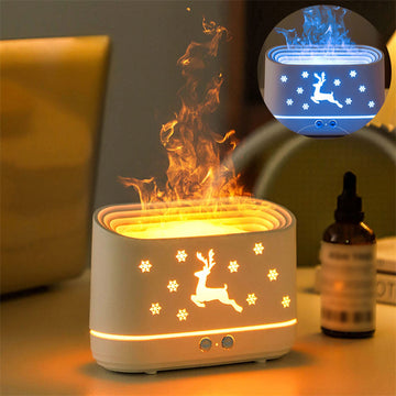 Ultrasonic Cool Mist Humidifier with Flame Light - Perfect Christmas Gift™