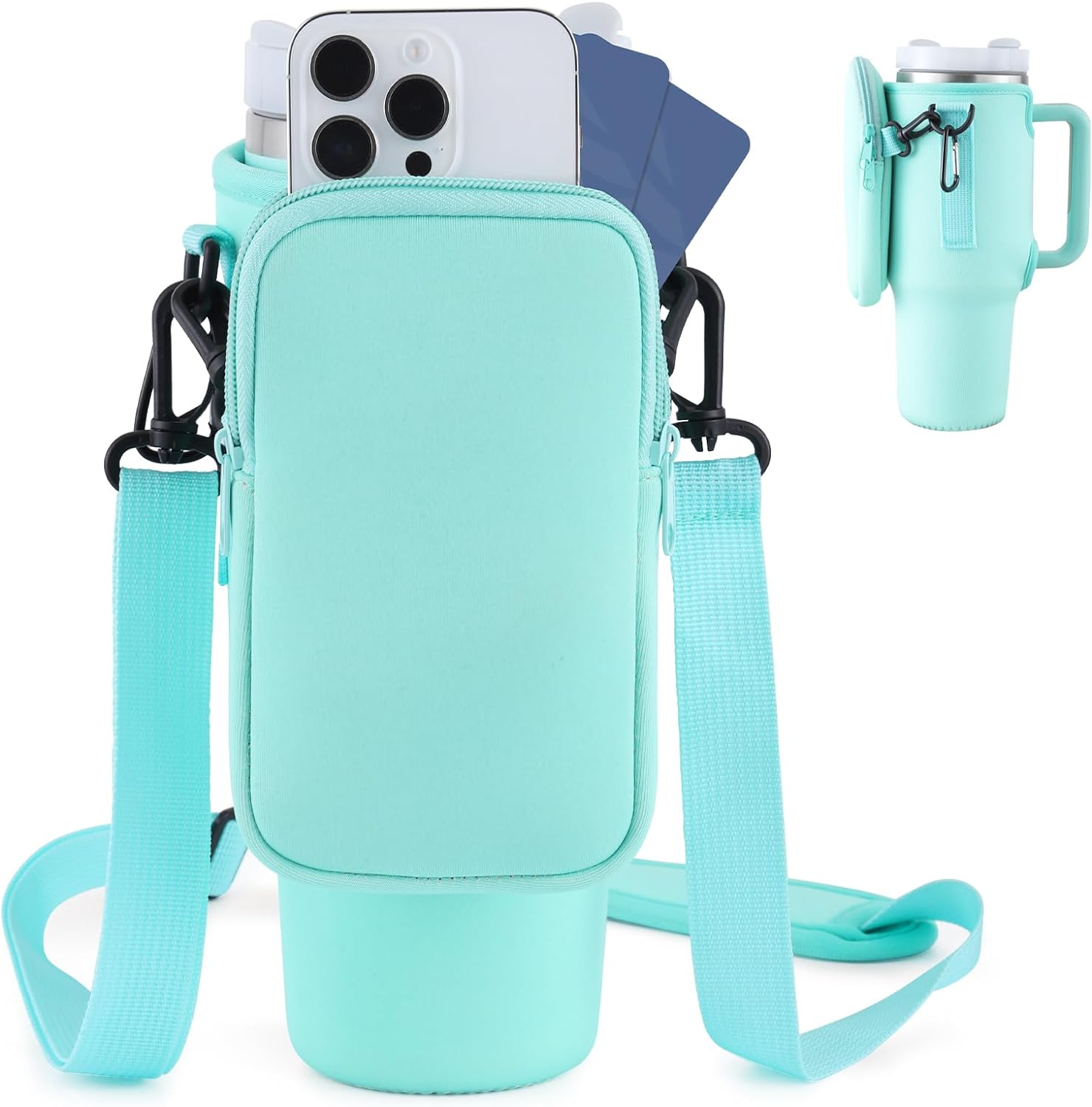 Slok 40oz Tumbler Carrier Bag: Insulated, Leakproof for Hiking & Travel™