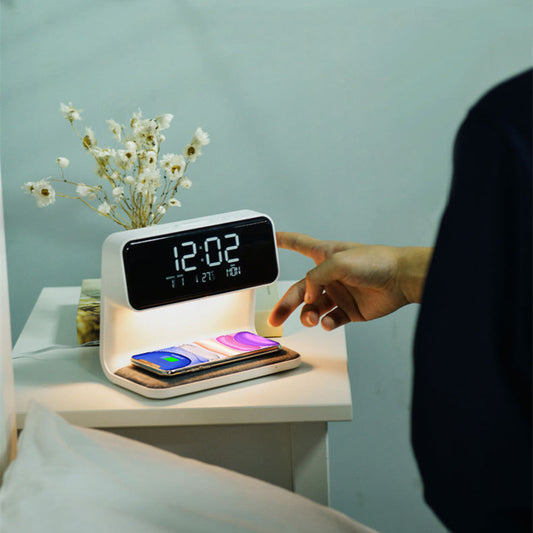 3-in-1 Wireless Charging Lamp: Alarm Clock, Light & Phone Charger™